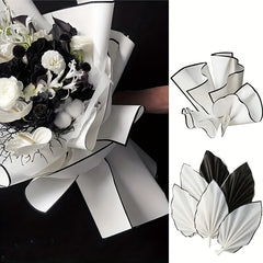 Flower Wrapping Paper Golden Edge Jelly Film Bouquet Packaging