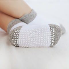 6 Pairs Baby Non Slip Floor Socks Cotton Ankle Socks for Toddler Boys Girls