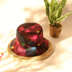 Gradient Reversible Print Bucket Hat Sun Hat