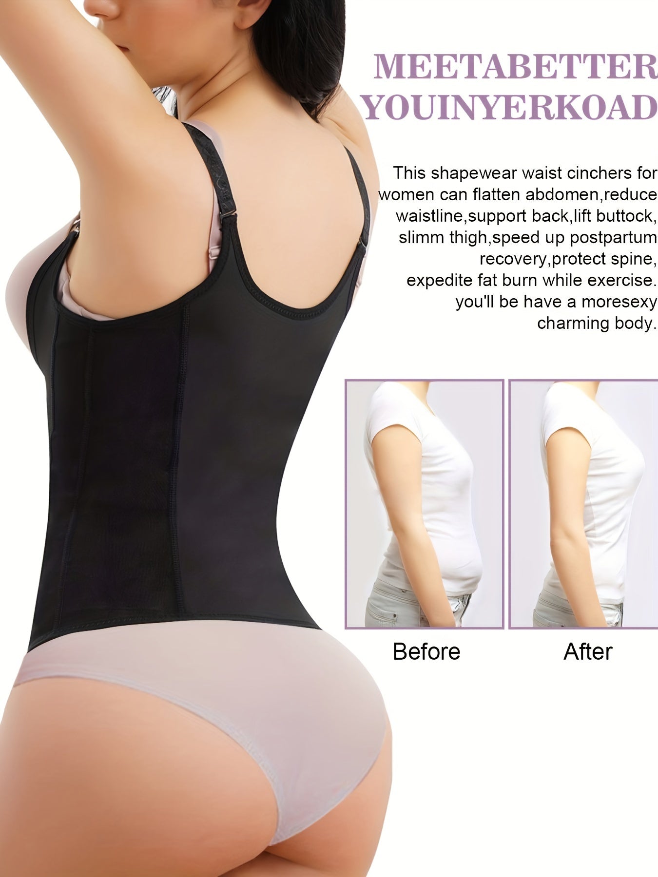 Women's Waist Trainer Support Shapewear Sports Tank Top