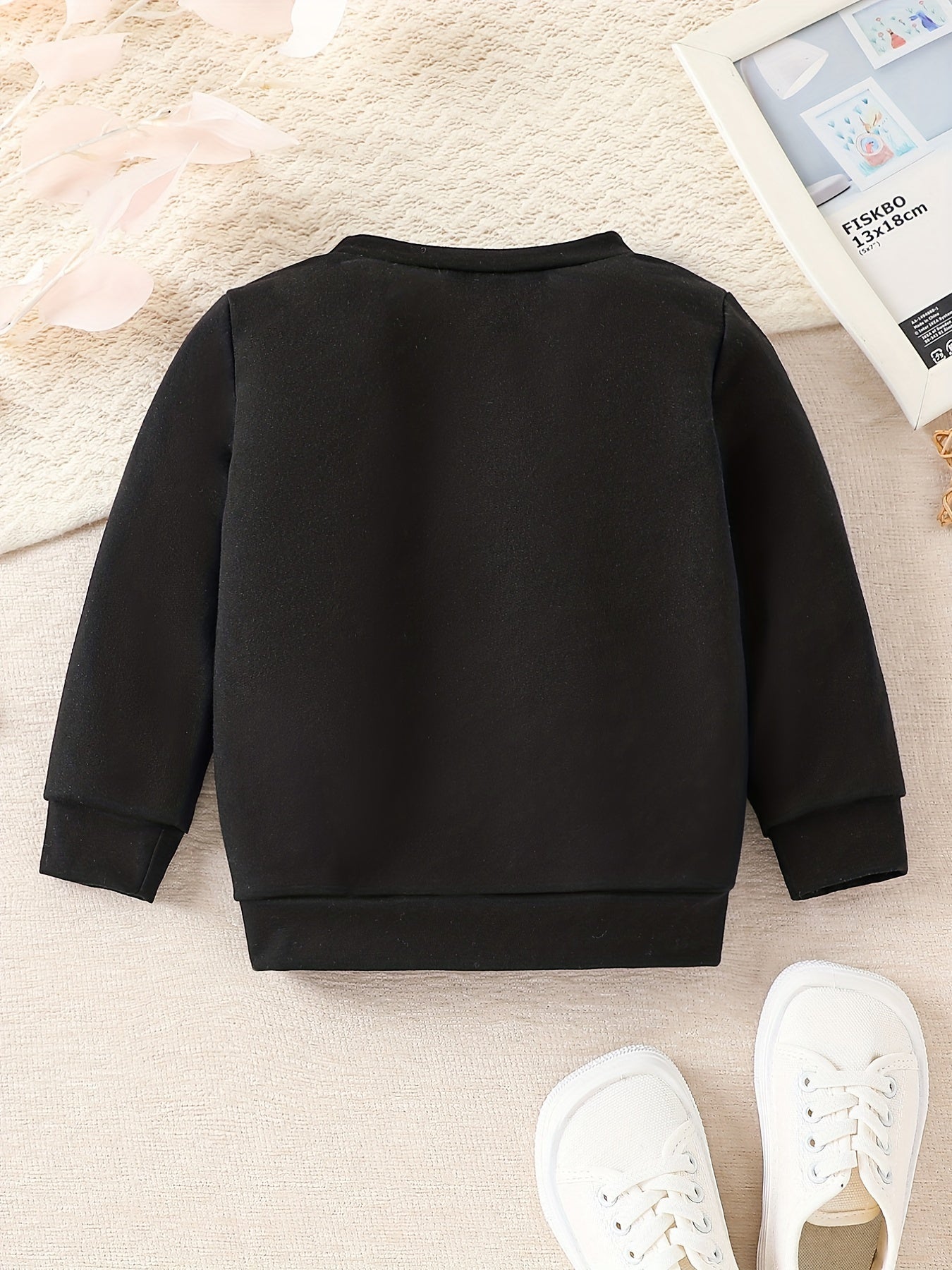 Newborn Baby Letter Print Long Sleeve Sweatshirt Round Neck Pullover