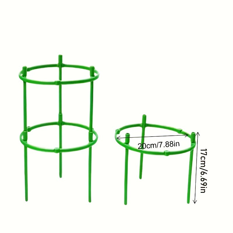 Plant Climbing Vine Support Frame Set with Rings, Rods - 6/12/18pcs