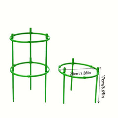 Plant Climbing Vine Support Frame Set with Rings, Rods - 6/12/18pcs