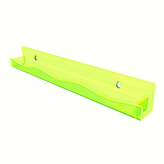 Acrylic Nail Polish Rack Wall Shelf Clear Rainbow Iridescent Organizer