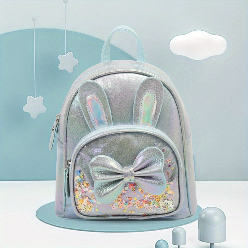 Kids Bow Decor Rabbit Ear Backpack