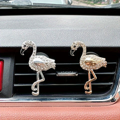 Flamingo Car Air Outlet Aromatherapy Clip