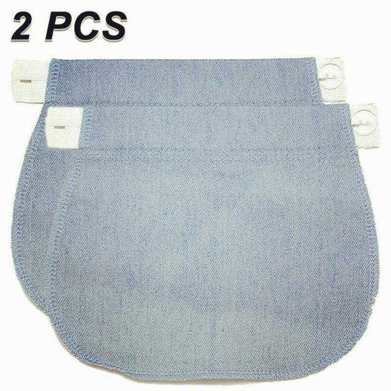 2pcs Denim Fabric Extender Buckle for Fat Belly Jeans