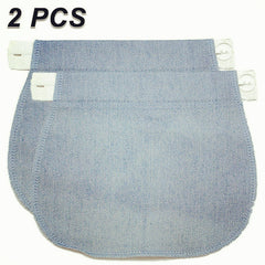 2pcs Denim Fabric Extender Buckle for Fat Belly Jeans