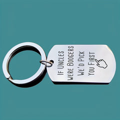 1pc Stainless Steel Keychain Keyring Gift for Fathers