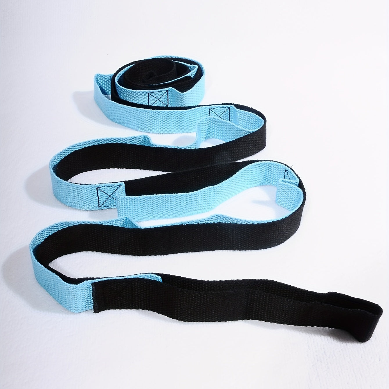 Yoga Stretch Strap for Pilates Dance Physical Therapy Non Elastic Loops