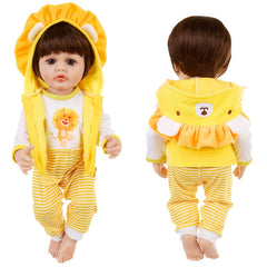 Lion Pattern Dolls Clothes Set - Outfit Pants Jacket - Easter Bunny Toy