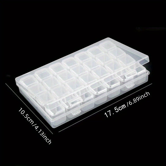 28 Compartment Jewelry & Toy Storage Box for Crafts & Tackle