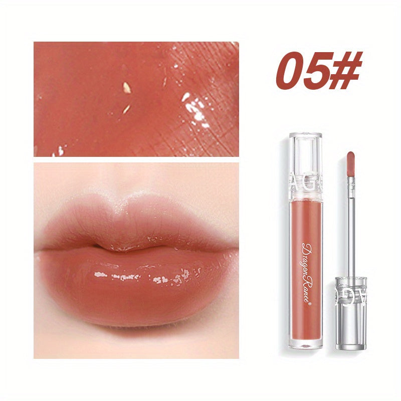 Waterproof Lip Gloss Mirror Luster Dewy Texture Transparent Sheer