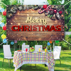 Santa Claus Snowman Xmas Photography Background Merry Christmas Party Backdrop