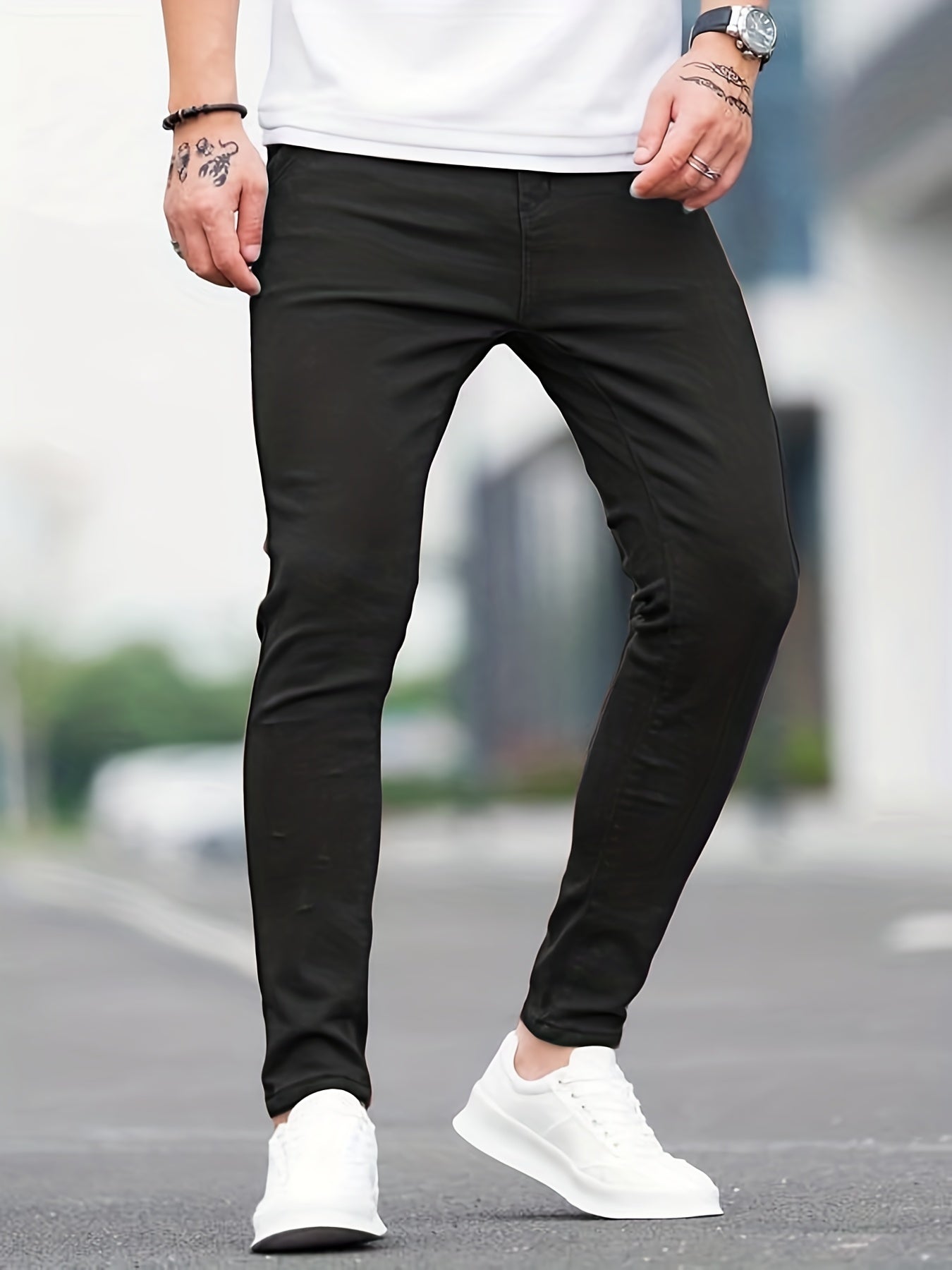 Men's Slim Fit All-match Jeans Casual Street Style Denim Pants