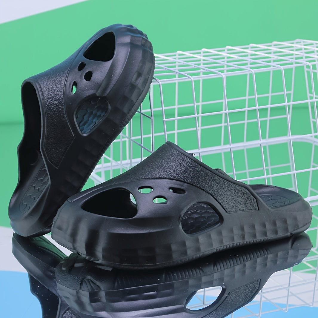 Boys Solid Slippers Comfy Lightweight Indoor Outdoor Beach All Seasons