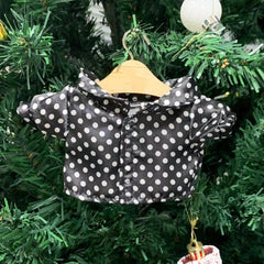 Cotton Doll Clothes Single Top And Polka Dot Shirt