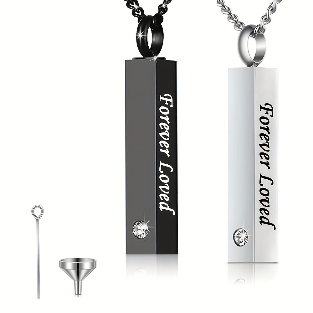 Pet Memorial Necklace Crystal Pendant Cremation Urn Ashes
