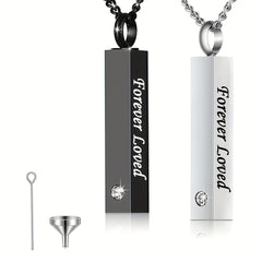 Pet Memorial Necklace Crystal Pendant Cremation Urn Ashes