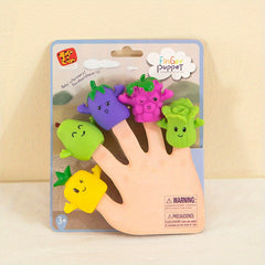 5pcs PVC Fruit Finger Puppet Educational Toy Gift