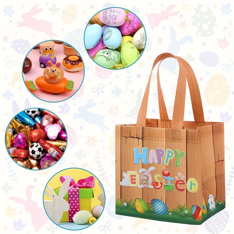 Easter Non-woven Tote Bag Gift Rabbit Egg Shopping Bag