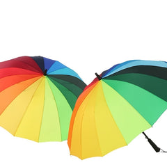 16 Bones Colorful Wind Resistant Umbrella