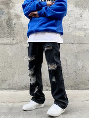 Men's Ripped Jeans Casual Denim Pants