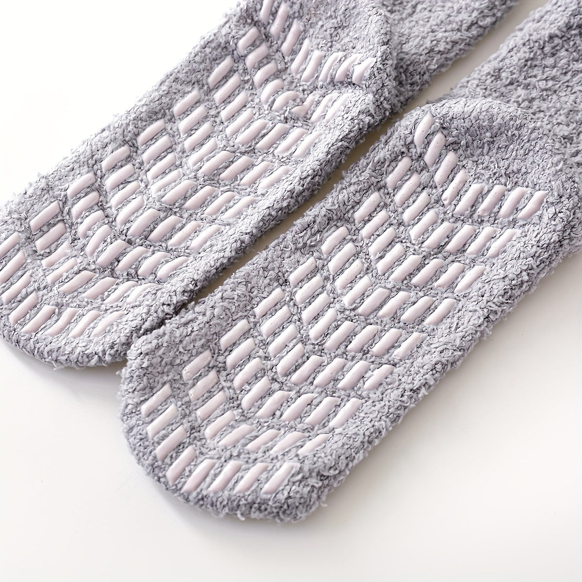 4 Pairs Fuzzy Floor Socks Comfy Warm Mid Tube Women's Stockings