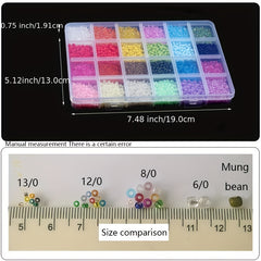 Glass Rice Beads Letter Beads Jewelry Material Package