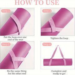 Adjustable Yoga Mat Strap for Pilates Exercise - Multiple Colors