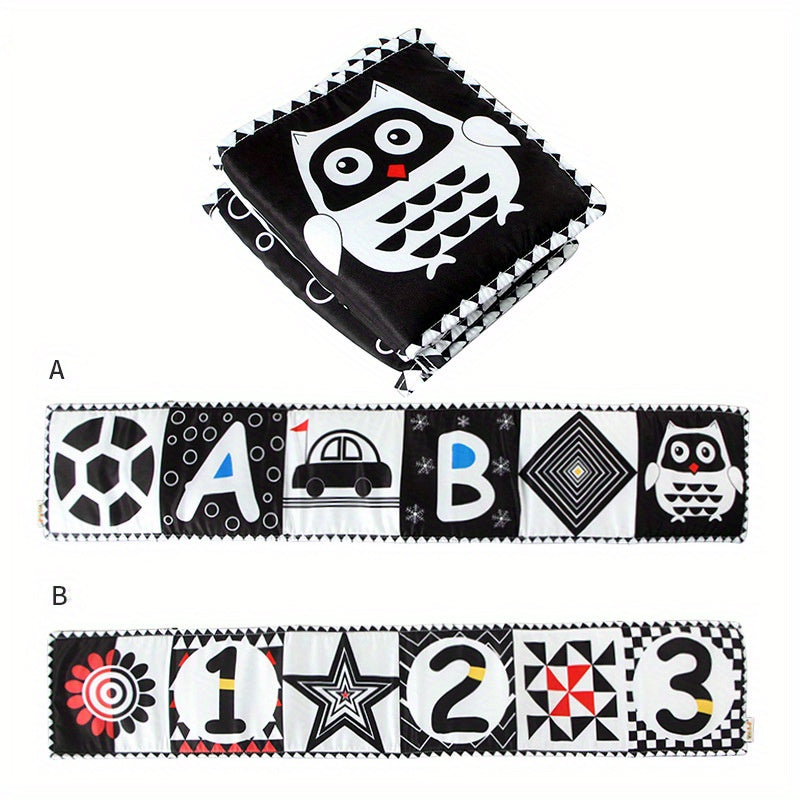 High Contrast Sensory Cloth Book for Babies