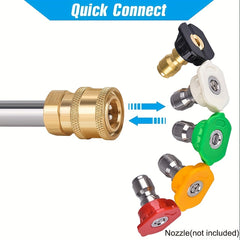 High Pressure Lance Washer Gun Extension Wand 2 54 10 Quick Connect