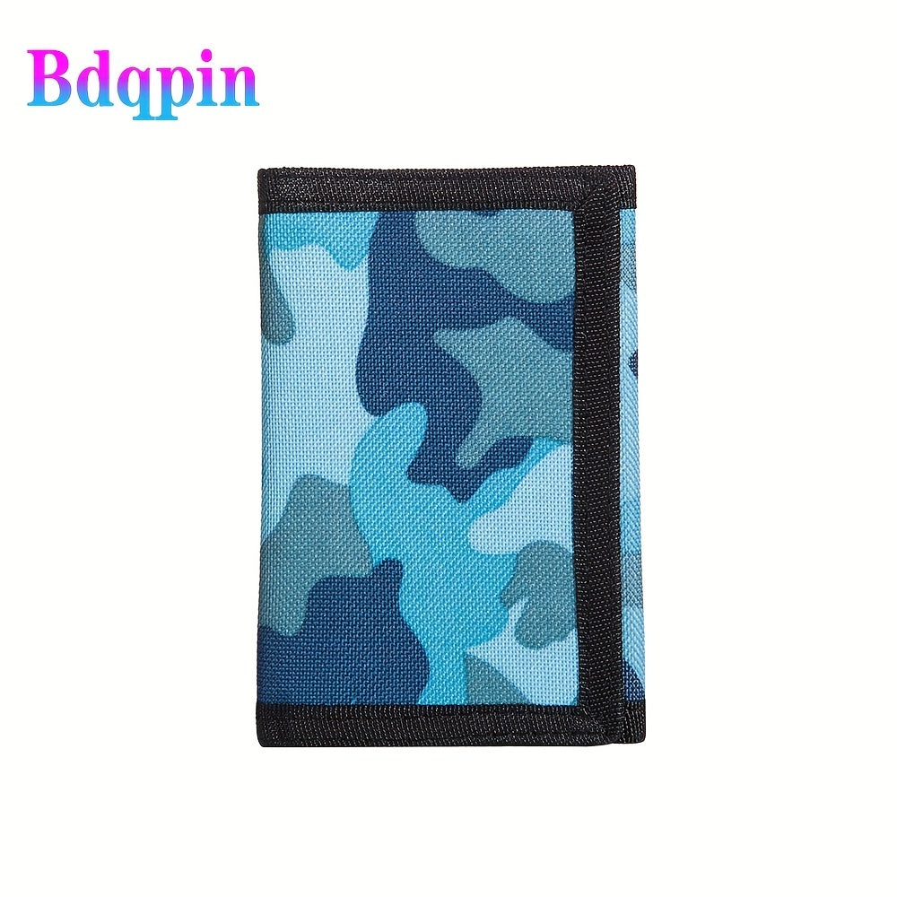 Kids Camo Trifold Wallet for Outdoor Adventures