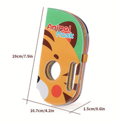 Animal Masks Picture Book Soft Fabric Educational Toy