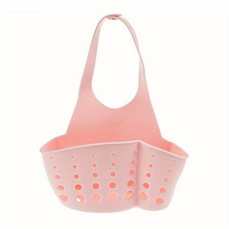 Adjustable Silicone Sponge Storage Basket for Kitchen Sink