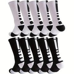 5 Pairs Thickened Basketball Socks for Children 28-35 Meters