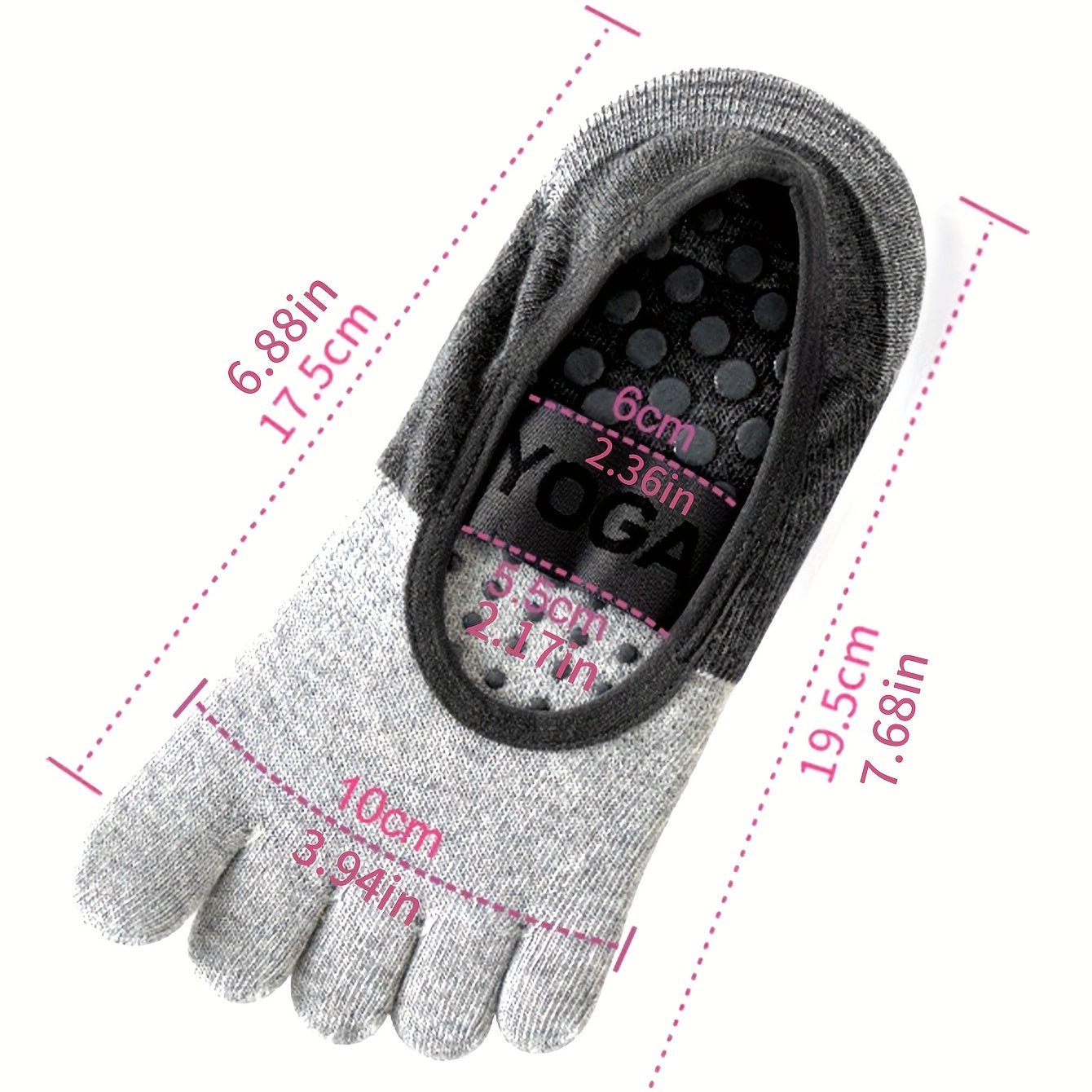Breathable Non Slip Yoga Socks for Women Wide Strap Sport Socks