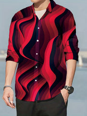 Men's Comfy Long Sleeve Shirt For Autumn