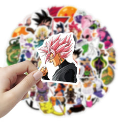 50pcs Anime Cartoon Pvc Waterproof Decorative Stickers For Kids
