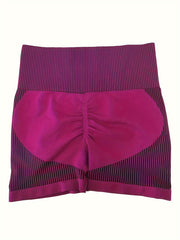 High Waist Workout Sports Short Contrast Butt Lifting Seamless