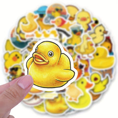 60pcs Duck Stickers Random Vinyl Skateboard Guitar Travel Case Door Laptop Lugga