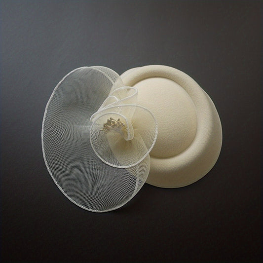 Vintage Pillbox Hat Feather Headwear Wedding Tea Party Hat