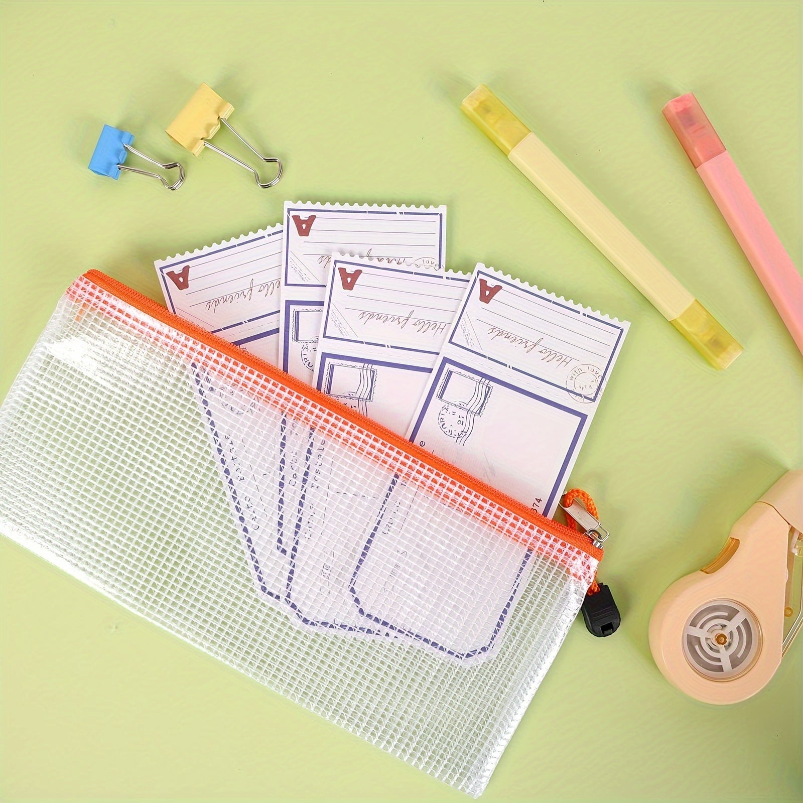 72pcs Pencil Pouch Bulk Mesh Zipper Pouch Pencil Case Bulk