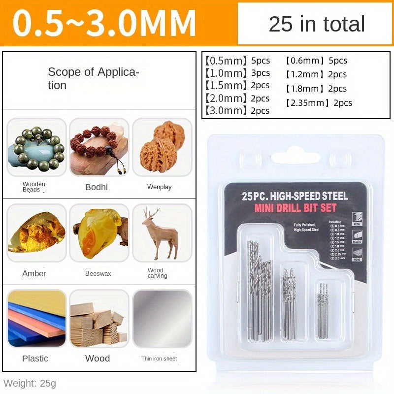 Ultra Fine Mini Drill Bit for Buddha Beads Amber Olive Core Hand Twist Drill Bit