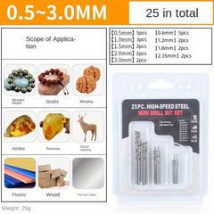 Ultra Fine Mini Drill Bit for Buddha Beads Amber Olive Core Hand Twist Drill Bit