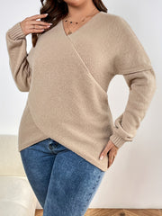 Solid Long Sleeve Casual Sweater
