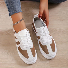 Women's Lightweight Lace-Up Mesh Sneakers for Casual Running