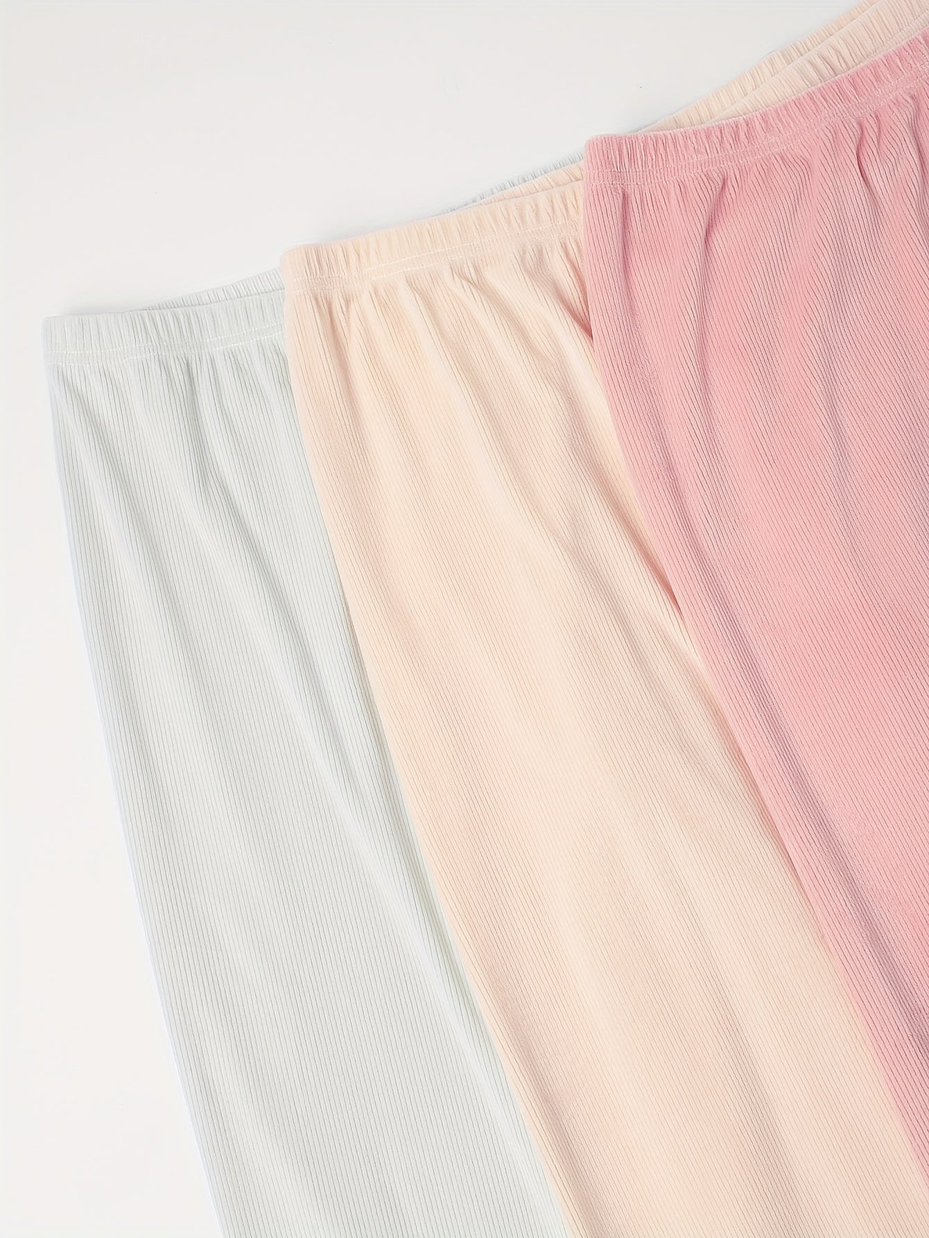 3 Pack Plus Size Velvet Lounge Bottoms Set High Waisted Pajama Trousers