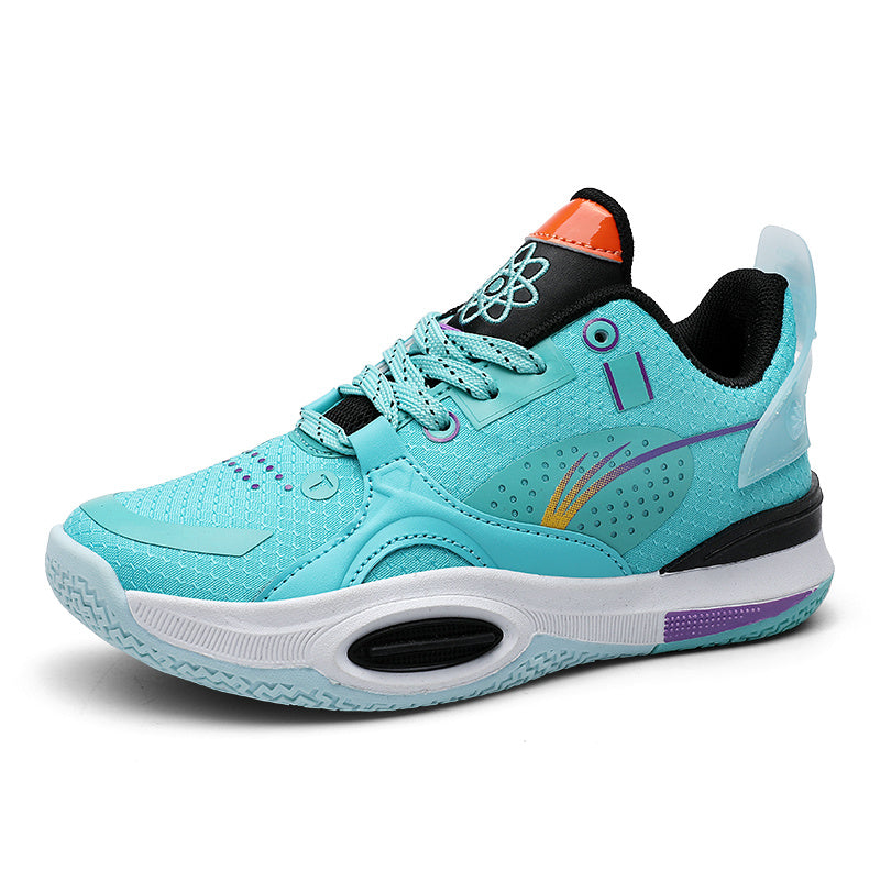 Men's Block Bball Shoes Comfy Breathable Non Slip Sneakers