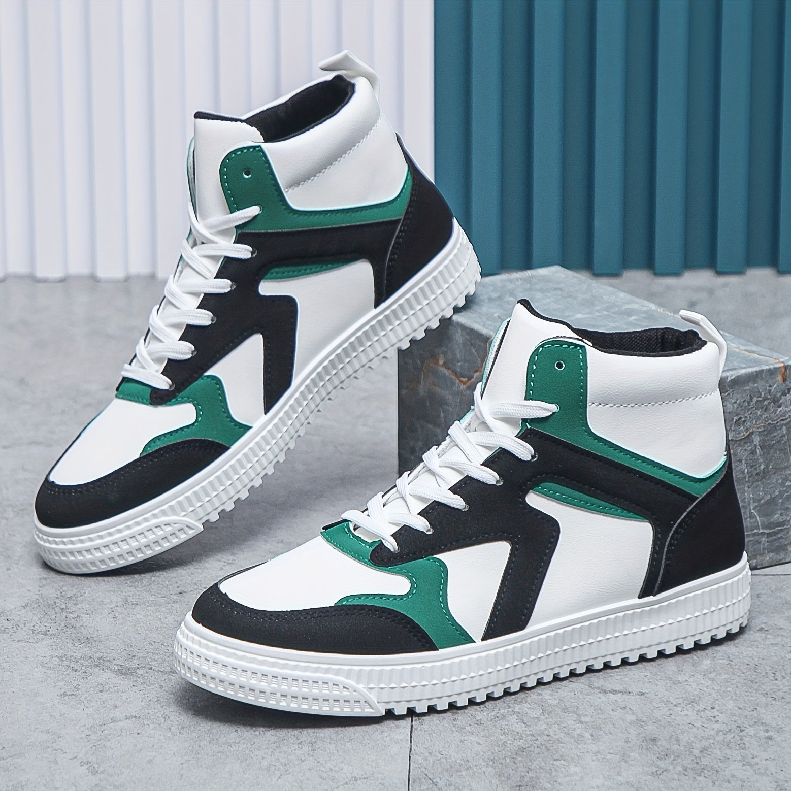 Men's Lace Up High Top Sneakers